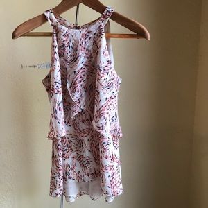 Jersey Fabric Printed Halter Top S